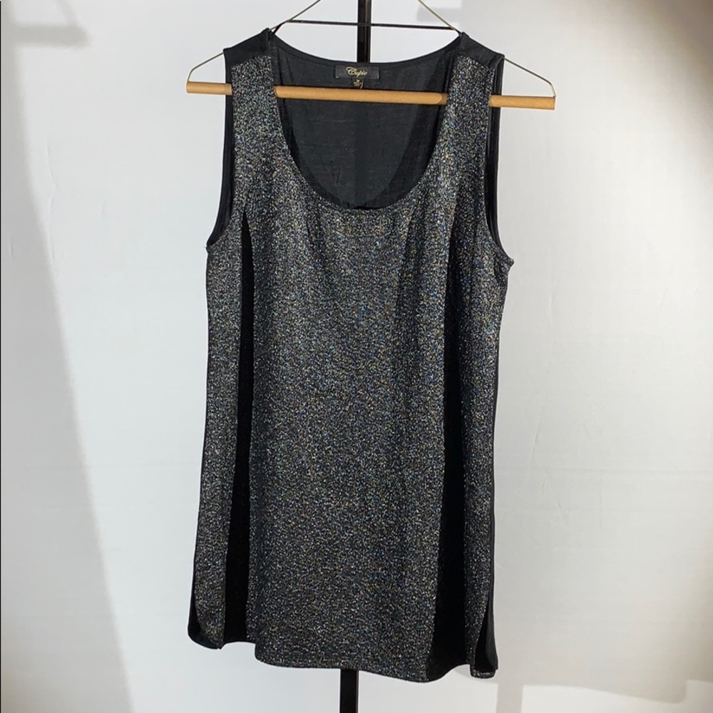 Sparkly sleeveless blouse